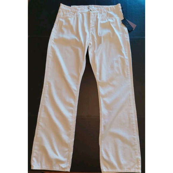 7 For All Mankind White Boot Cut Jeans Versatile Style - Picture 5 of 9